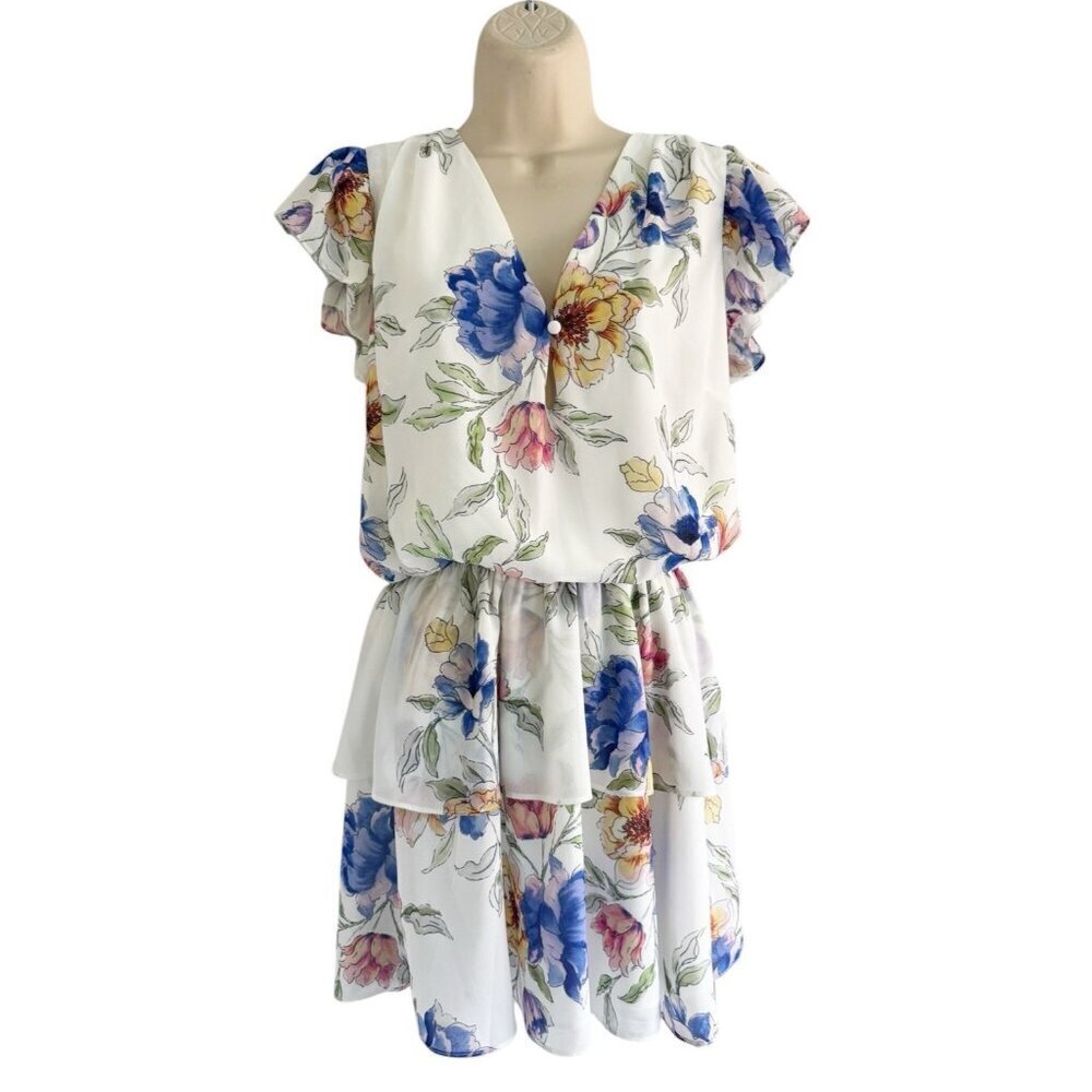 Yumi Kim Woman's Sz L Chelsea Dress in Dream Come True White Floral NWT REVOLVE